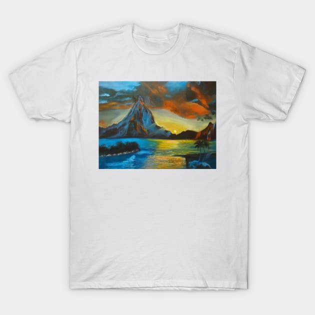 Bora Bora Sunset T-Shirt by jennyleeandjim